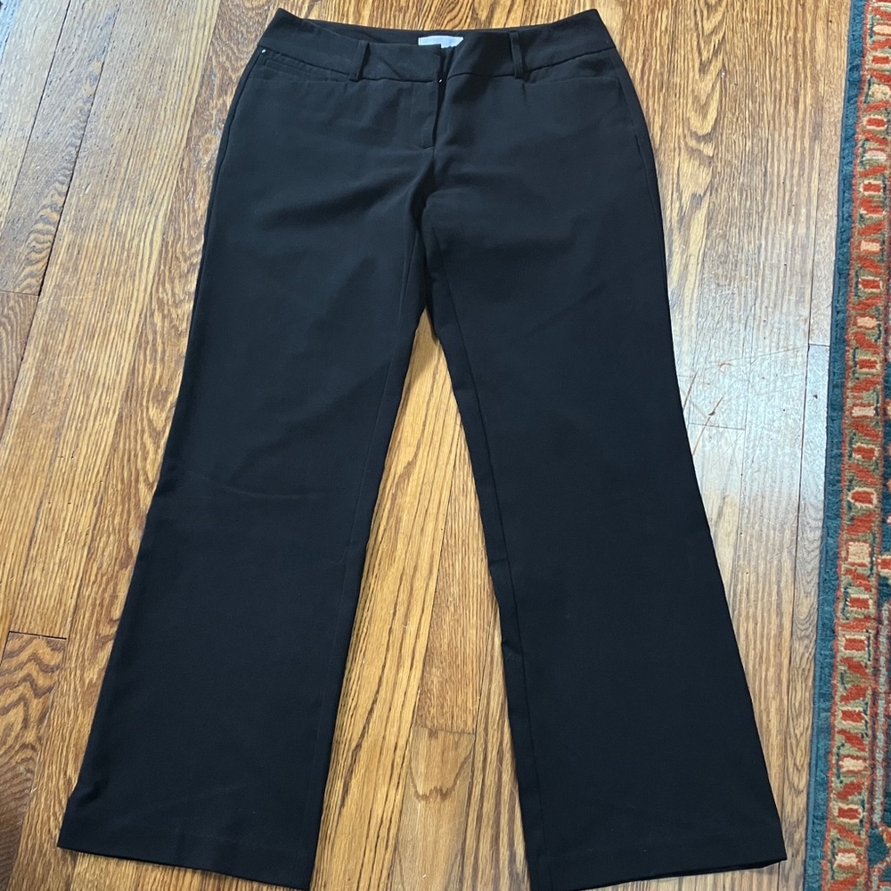 Black Boot Leg Trousers